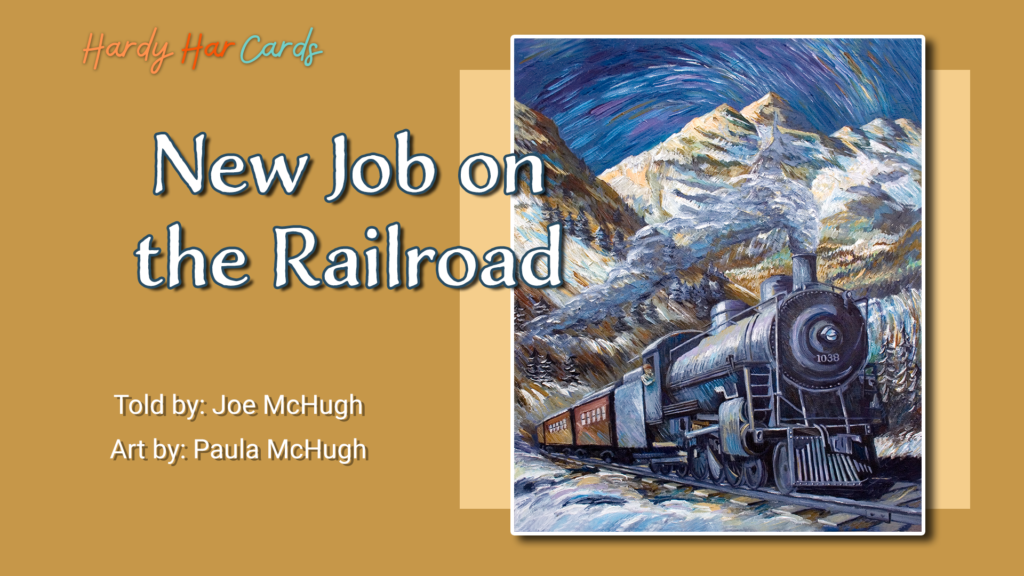 A funny Hardy Har ecard that you can send to friends and family about a new job on the railroad that will make them laugh and lift their spirits.
